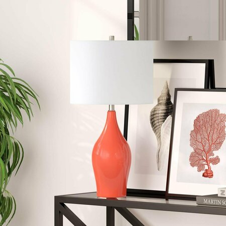 HENN & HART Bella Living Coral Porcelain Table Lamp TL0281